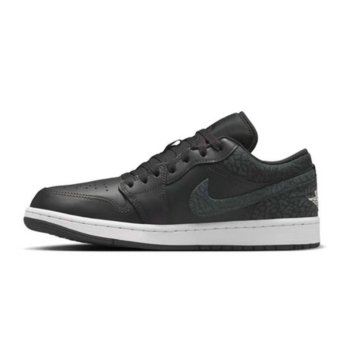 Air Jordan 1 Low SE 'Black Elephant' Corner Style Elastic Sling