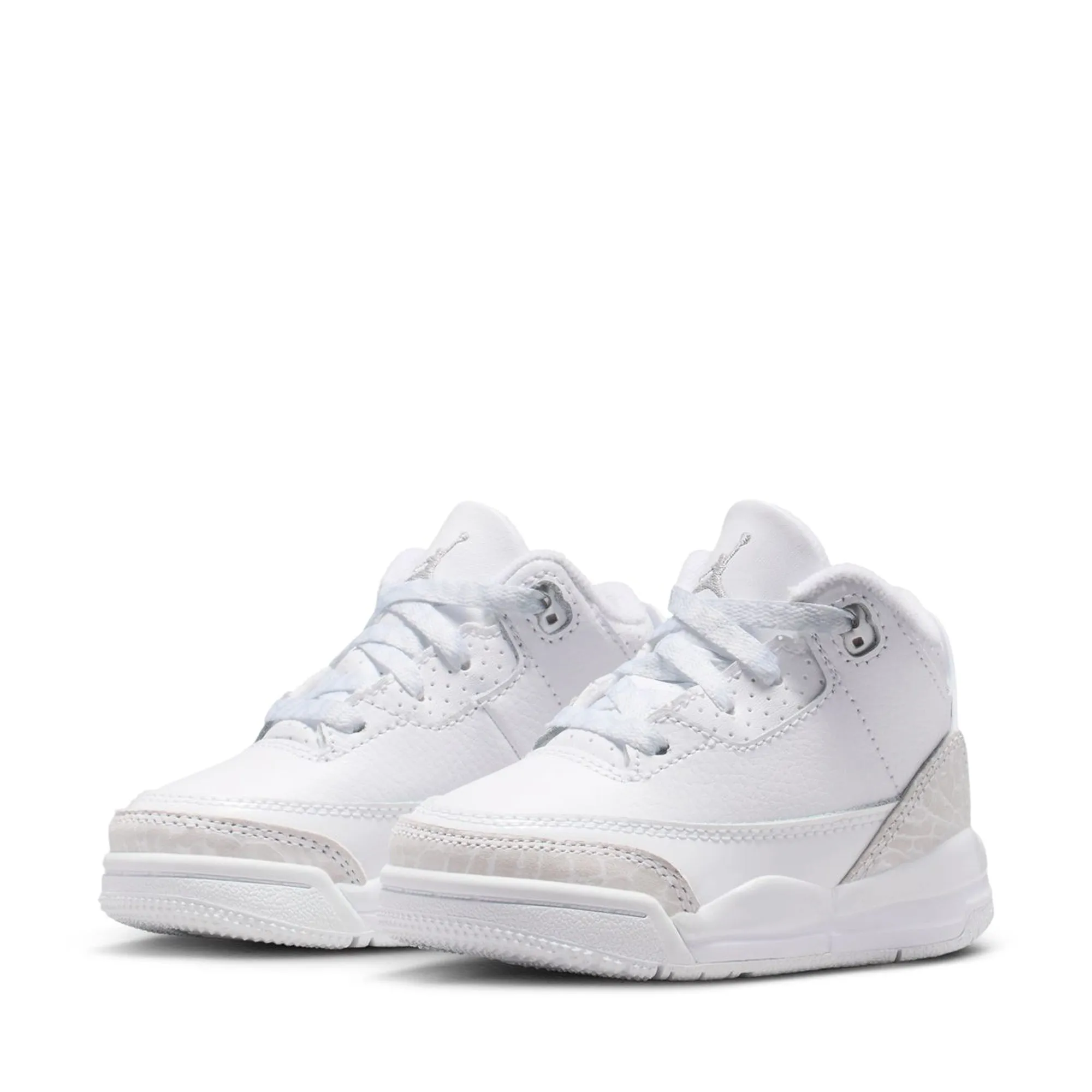 Slim flair Jordan 3 Retro 'Pure Money' (TD) - White/Metallic Silver