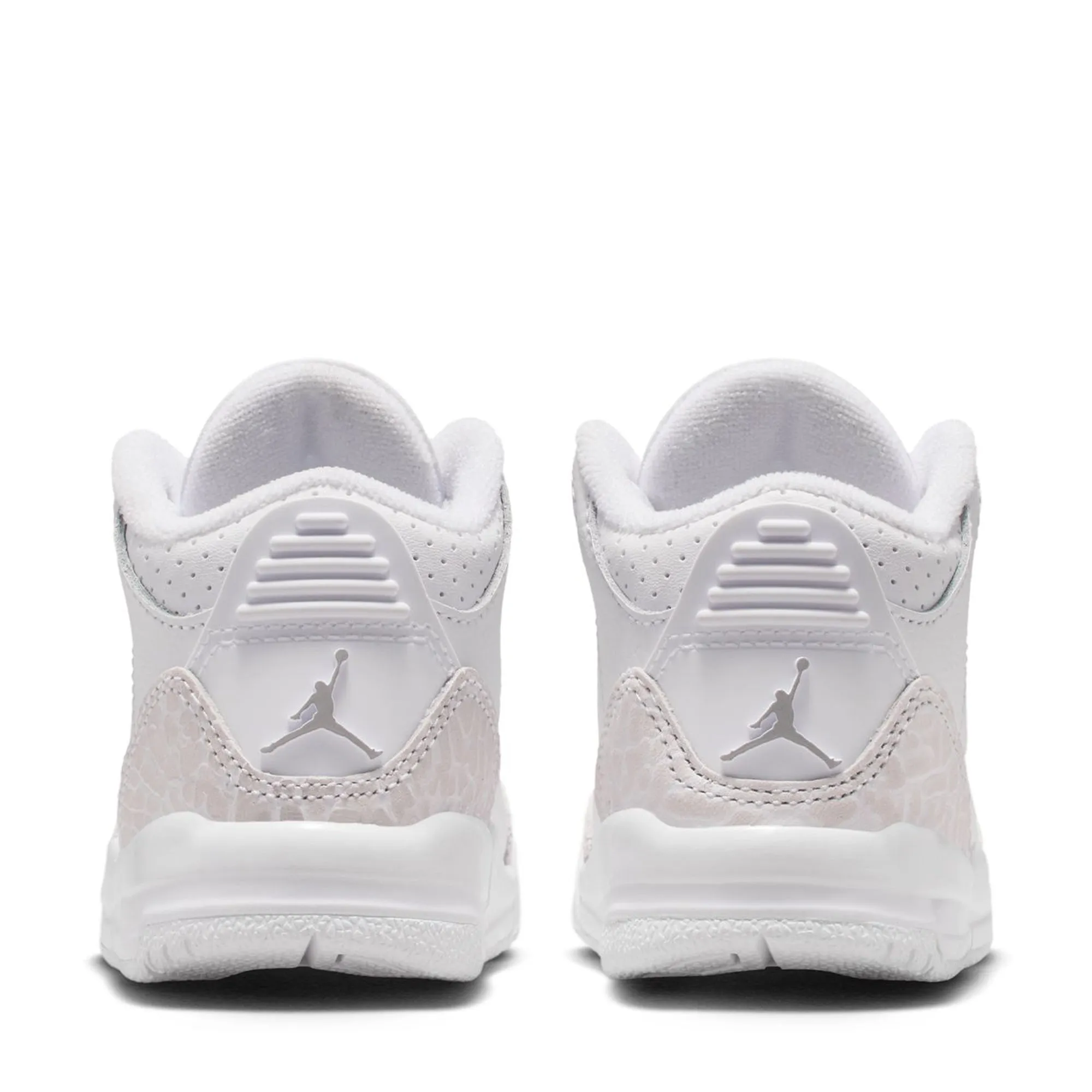 Impact Resistant Foam Vegan Friendly Build Jordan 3 Retro 'Pure Money' (TD) - White/Metallic Silver