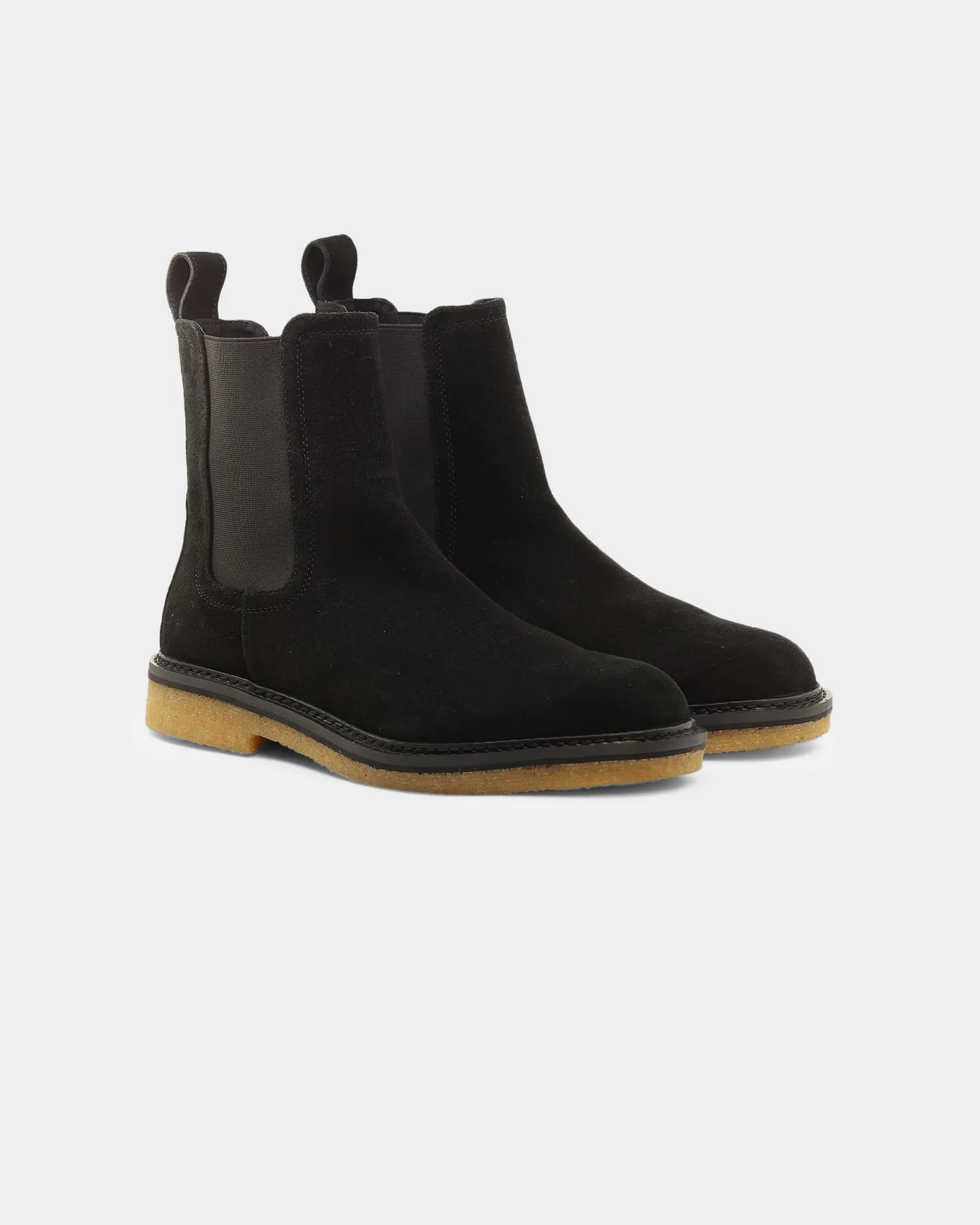 Saint Morta Crepe Chelsea Boot Black/Gum Low Top