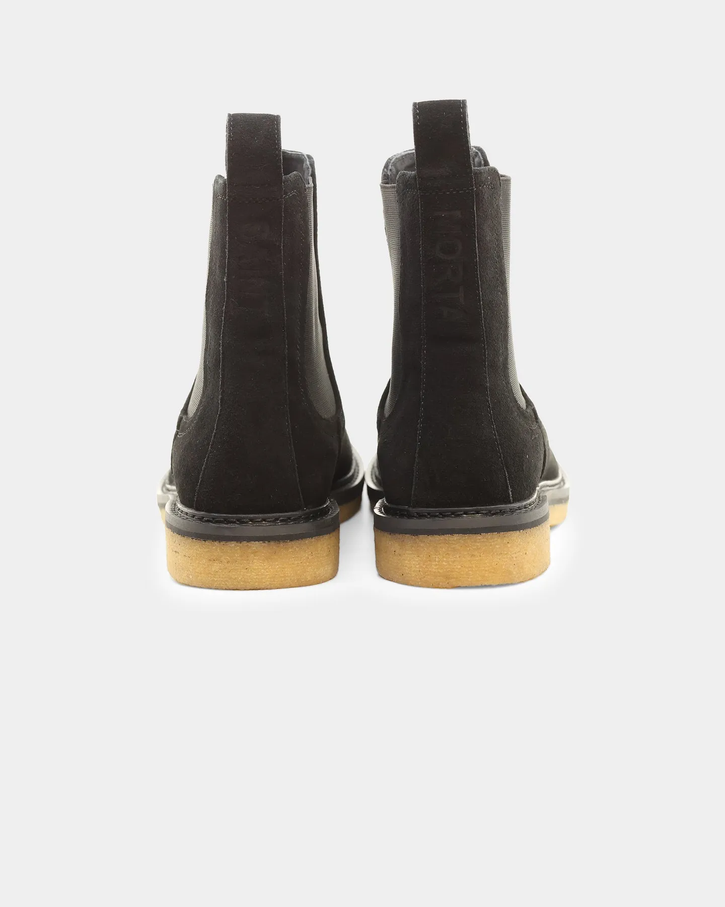 Wardrobe Base Early Jog Saint Morta Crepe Chelsea Boot Black/Gum