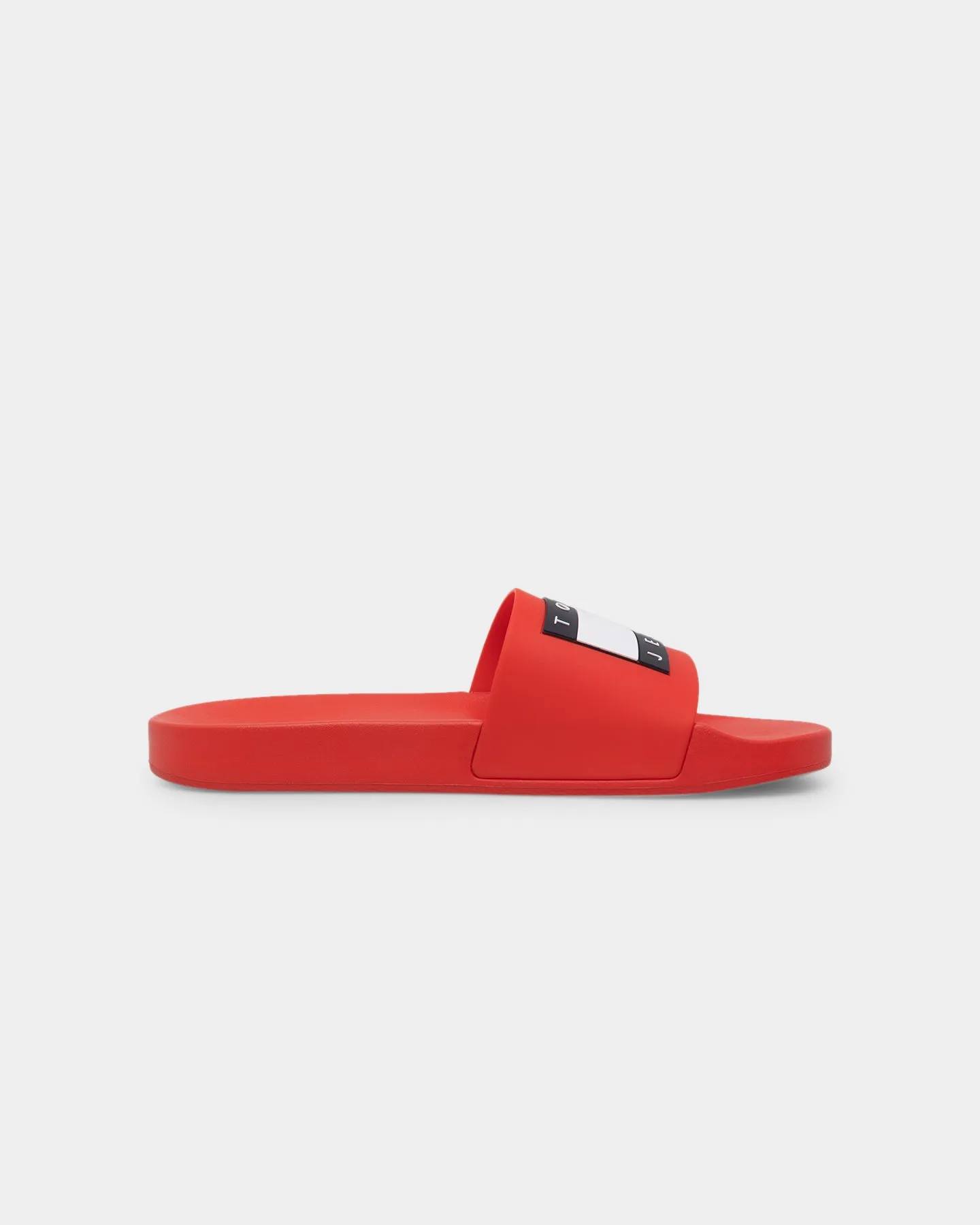 Craftsmanship Tommy Jeans Essential Contoured Pool Slides Deep Crimson