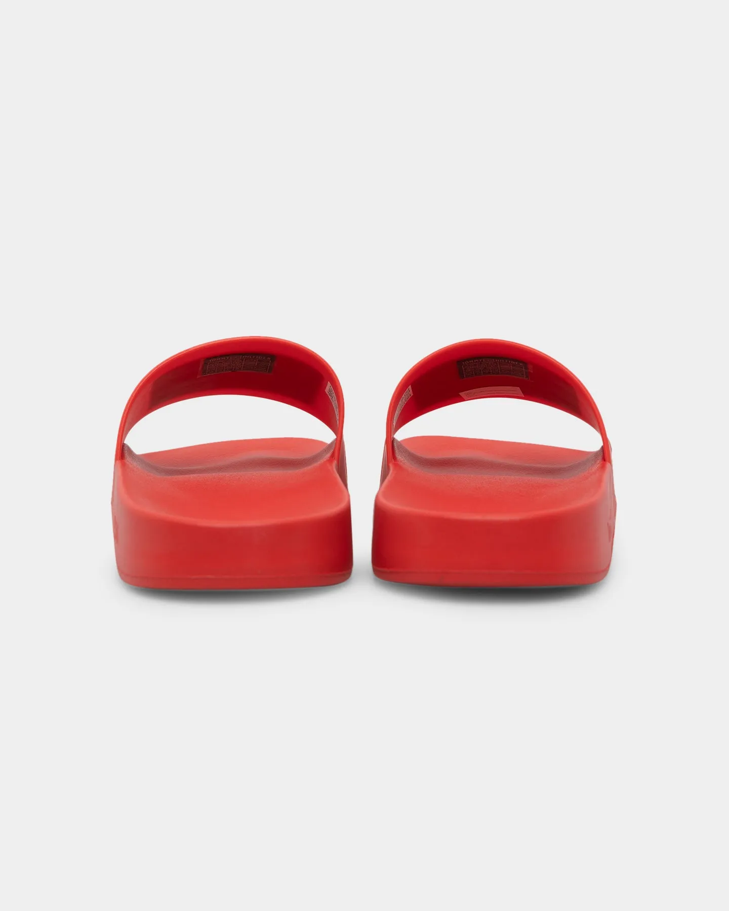 Tommy Jeans Essential Contoured Pool Slides Deep Crimson Desert Cool Sky View