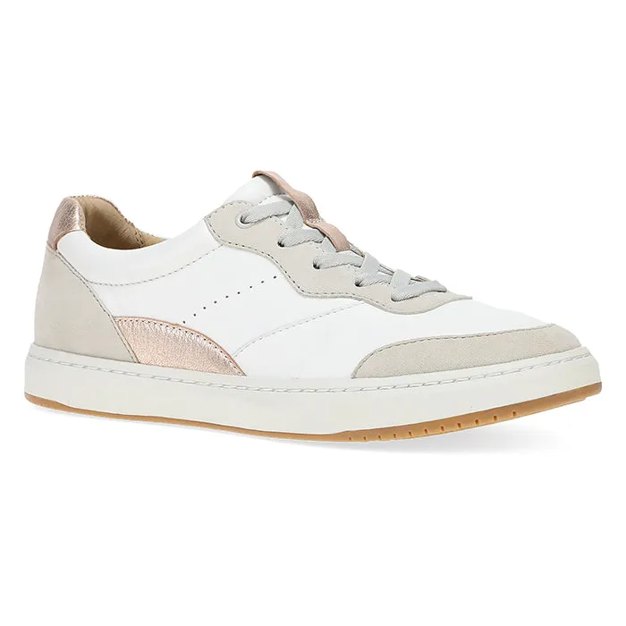 Street Fit Guide Hike Womens Dansko Josey in White/Rose Gold