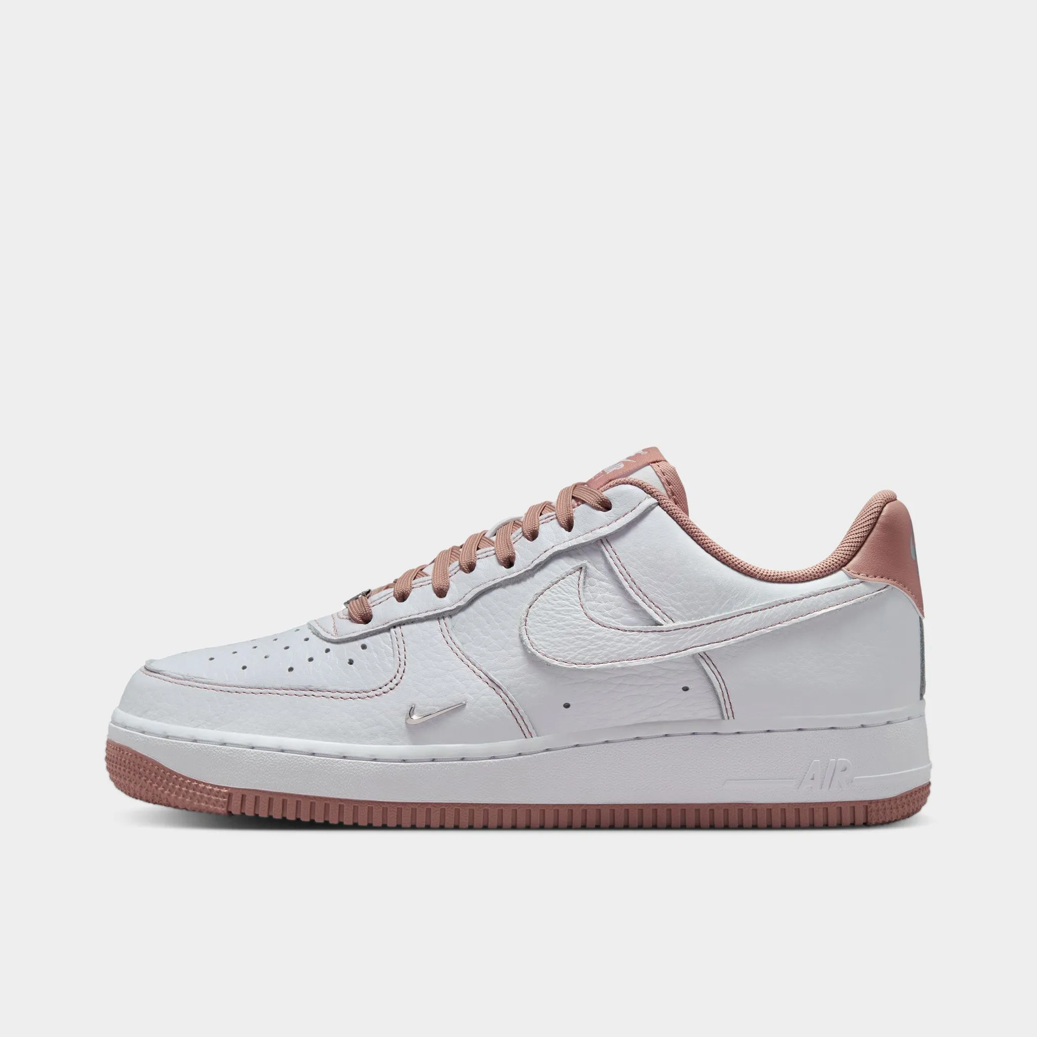 Wild Step Tidy look Nike Women's Air Force 1 '07 Mini Jewel White / Particle Pink - Metallic Silver