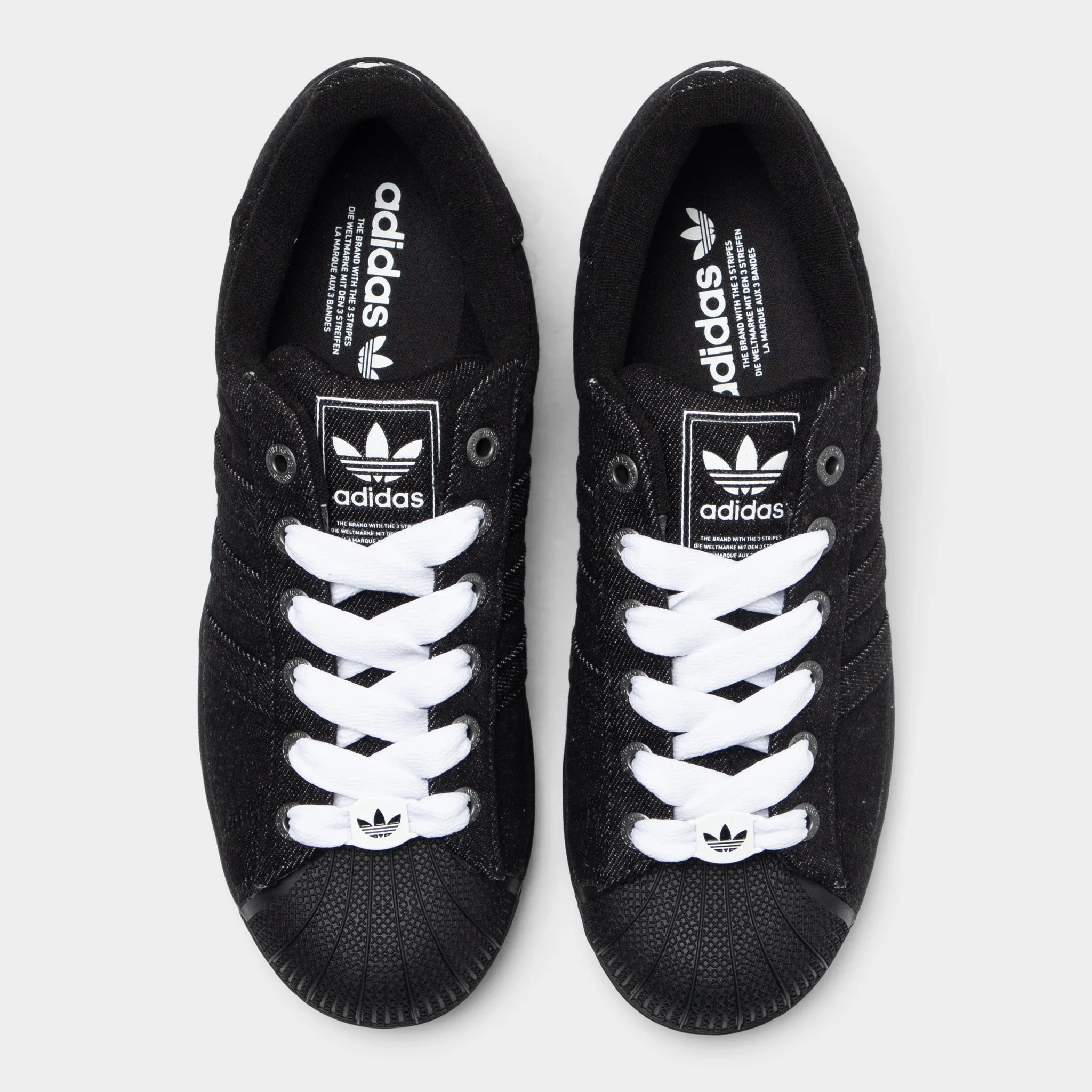 adidas Superstar II Black / Black - White All-Weather Design
