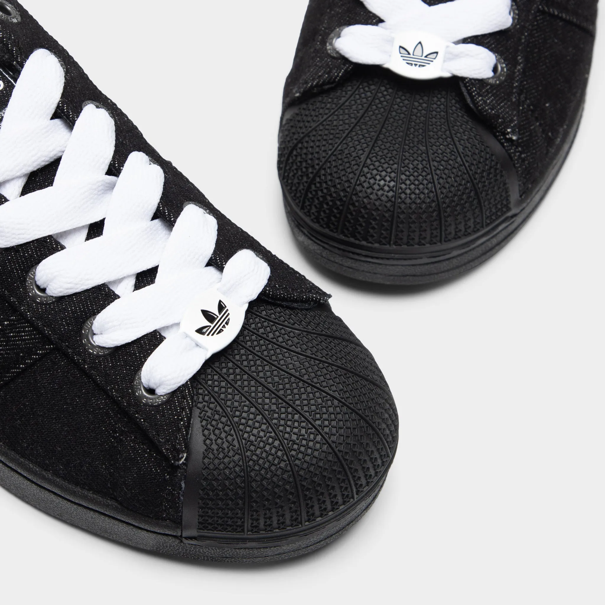 adidas Superstar II Black / Black - White Flexibility