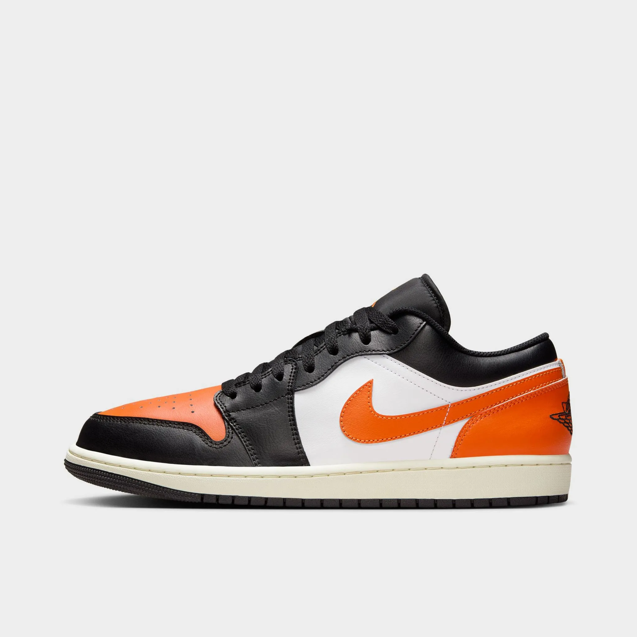 waterproof Adjustable Straps Jordan 1 Low Black / Starfish - White - Sail