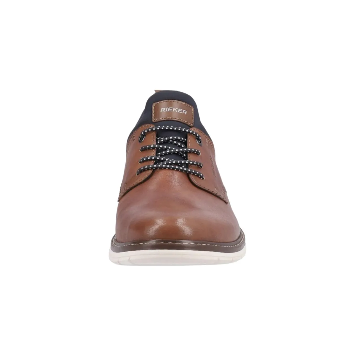 Metro Step Rieker Men's 14454-22 Dustin Cognac/Navy Leather