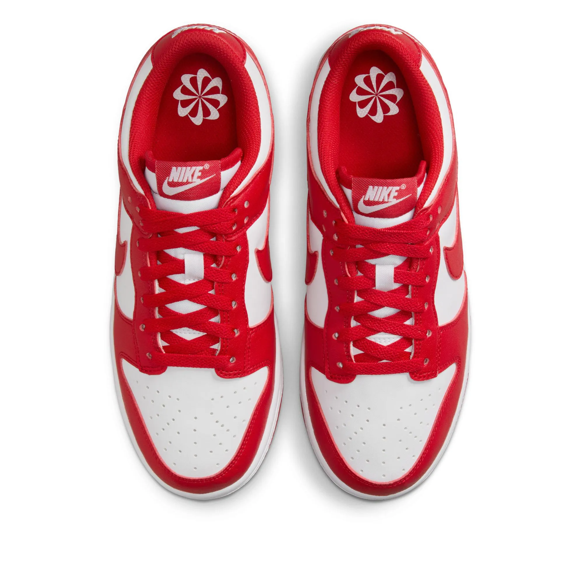 On Foot Women's Nike Dunk Low Next Nature - White/University Red