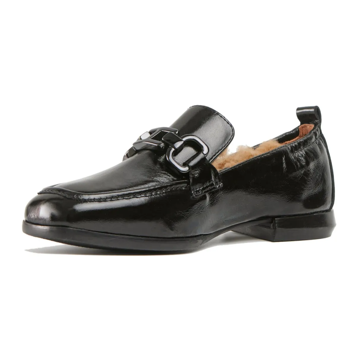 Homers Women's Lena 21544 SuperLux Black Patent Easy Shade