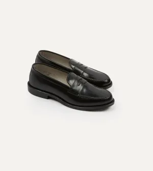 Slip On Event Ready Alden Black Cordovan Handsewn Leisure Loafer