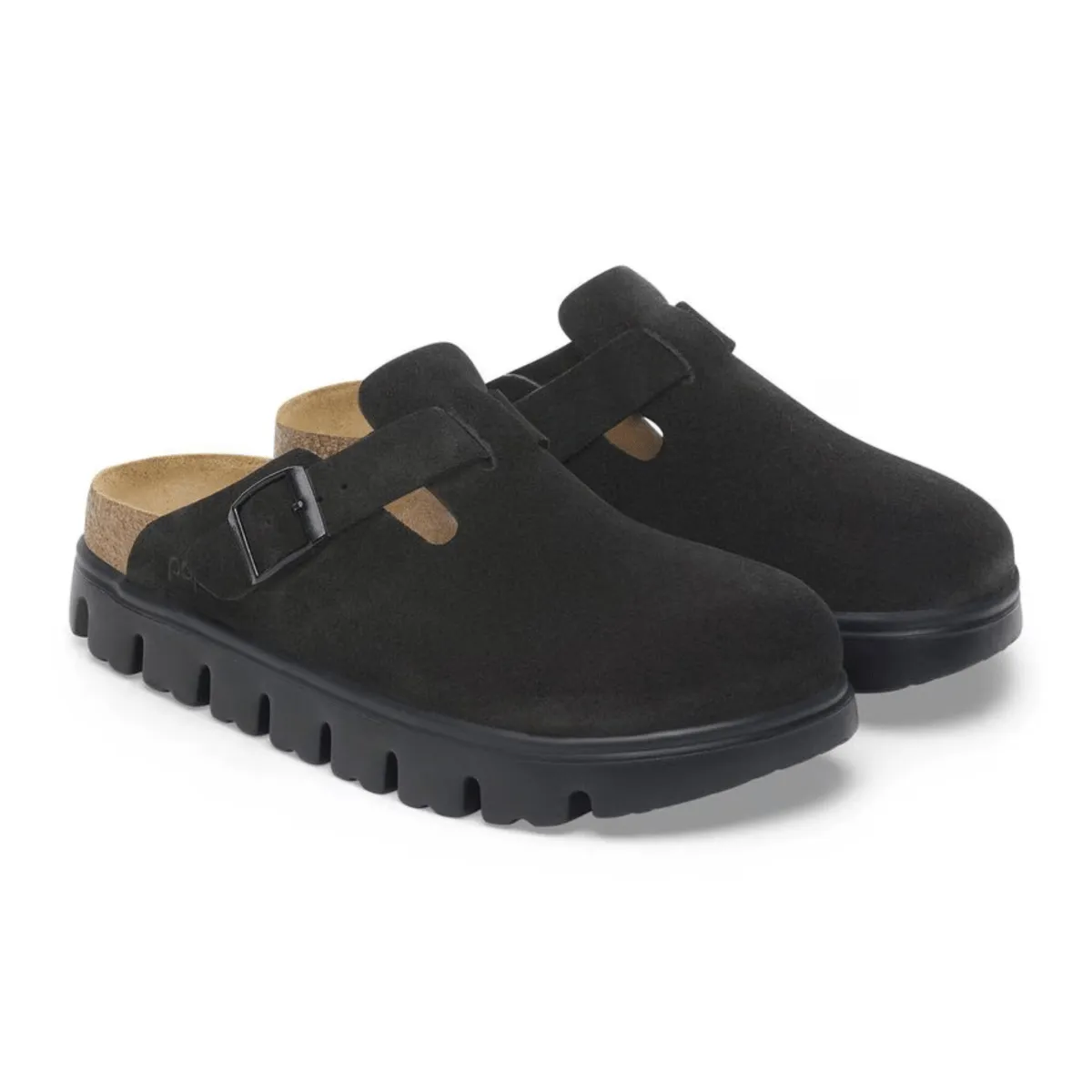 Birkenstock Women's Boston Chunky Black Suede Daily Routine Neutral design