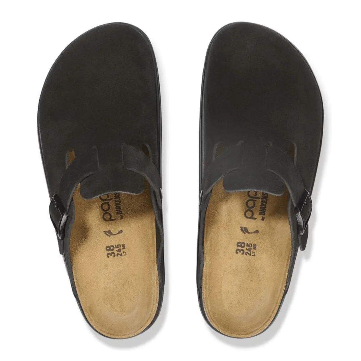 Birkenstock Women's Boston Chunky Black Suede simple design