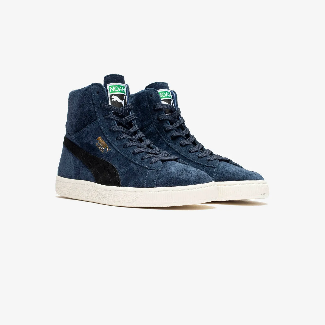 Suede Classic Mid x Noah Seamless Upper Construction