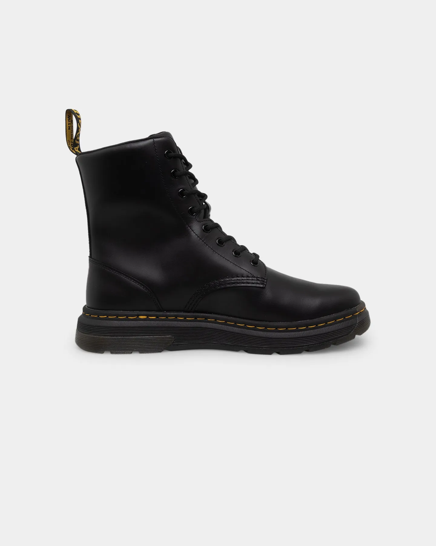 Dr. Martens Crewson 8 Eye Boot Black Peace Mood Space Vibe