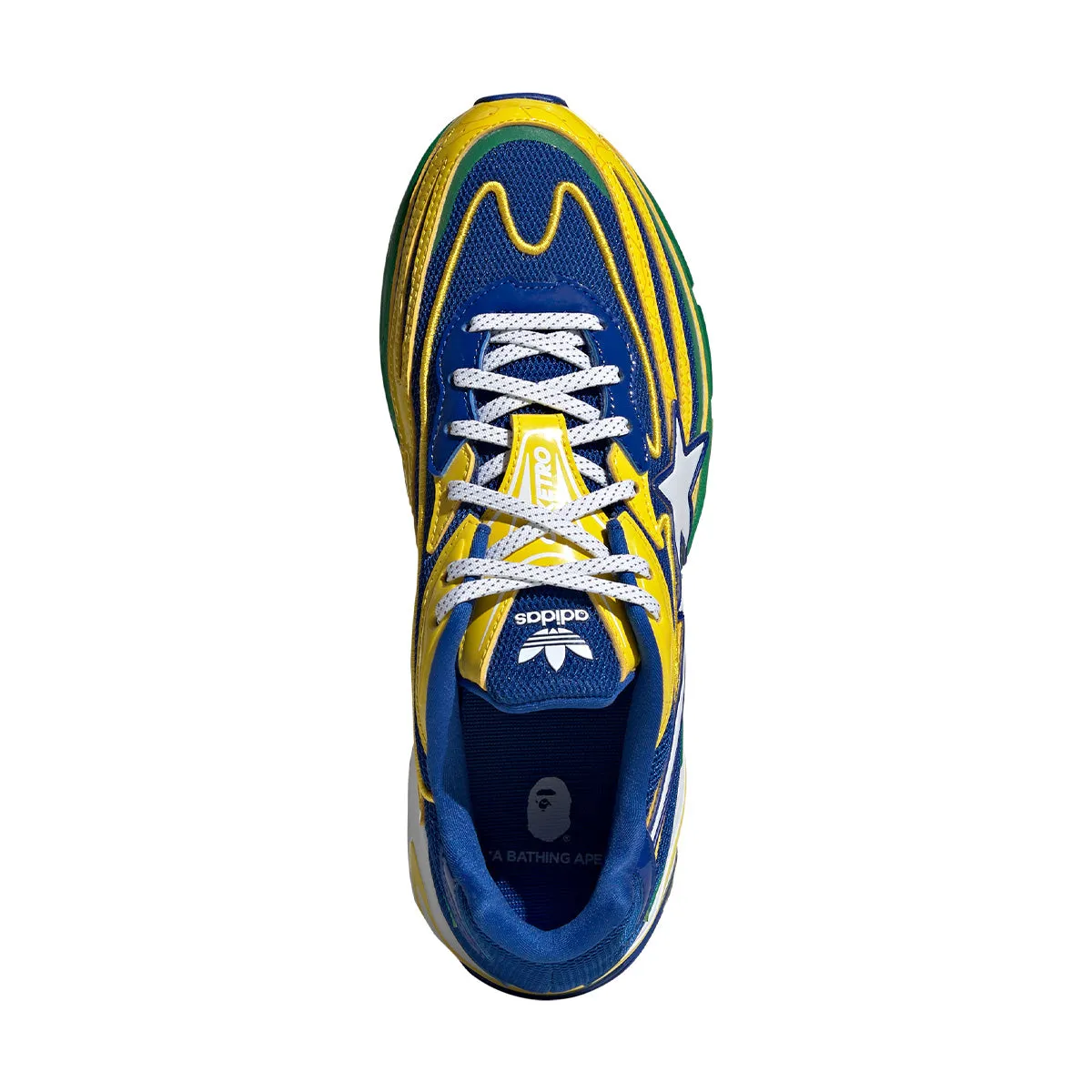 Comfortable Insole Peak Step   Bape Orketro 'Yellow Blue Green'