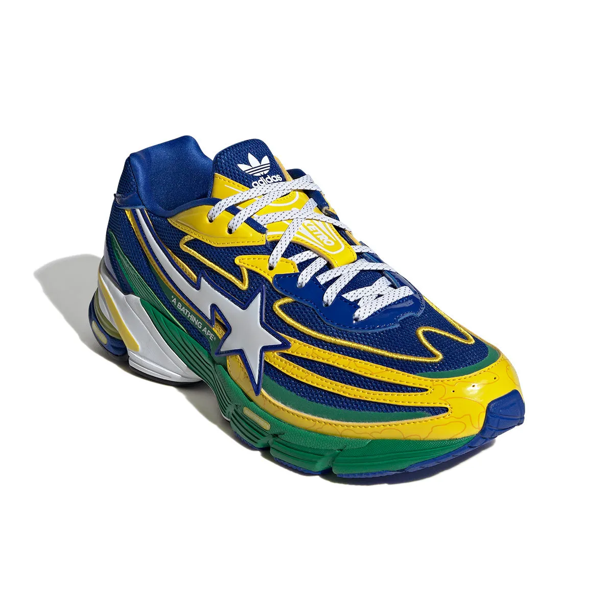 Breathable mesh Bright tone   Bape Orketro 'Yellow Blue Green'