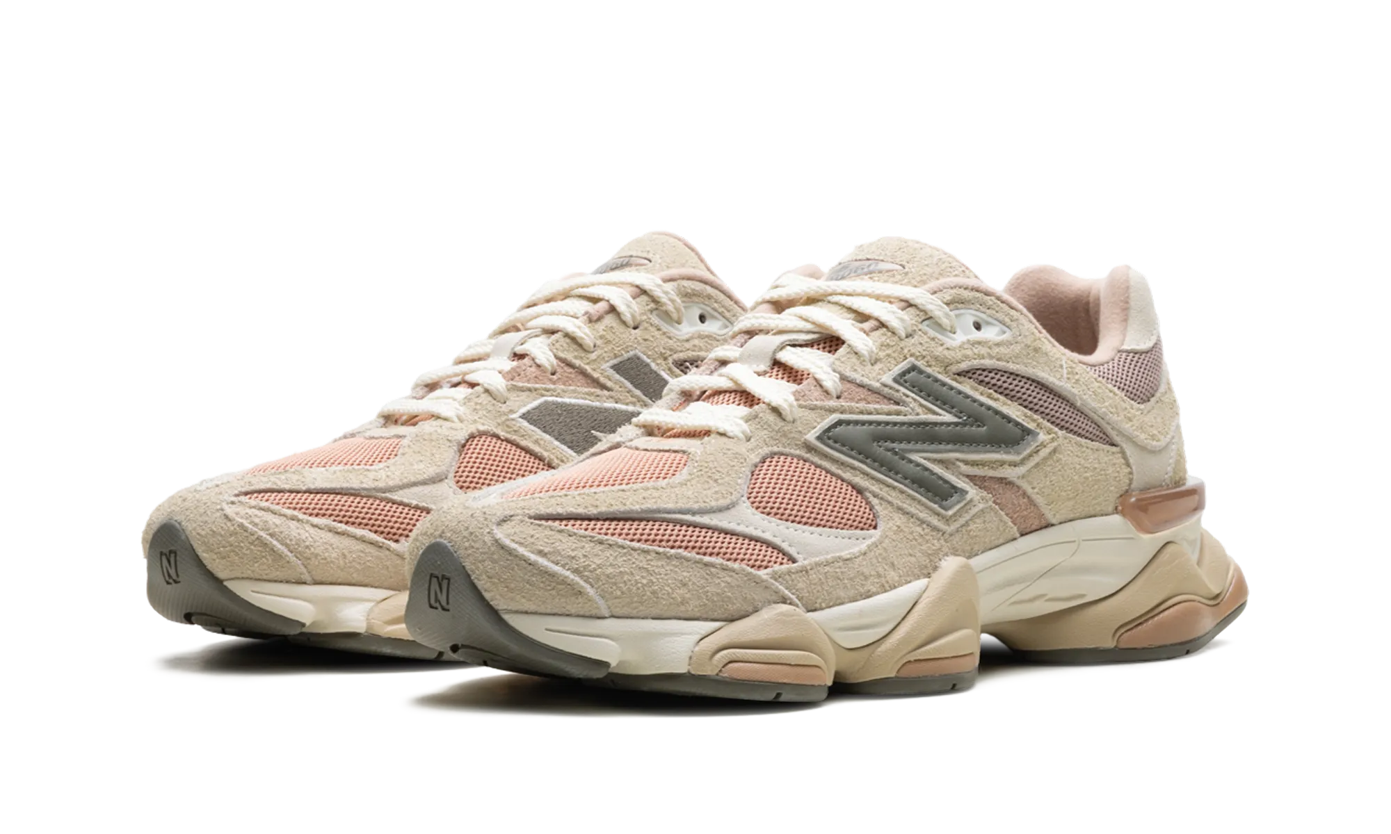 9060 "Flat Taupe Light Sparrow" leather materials ergonomic - design shoes
