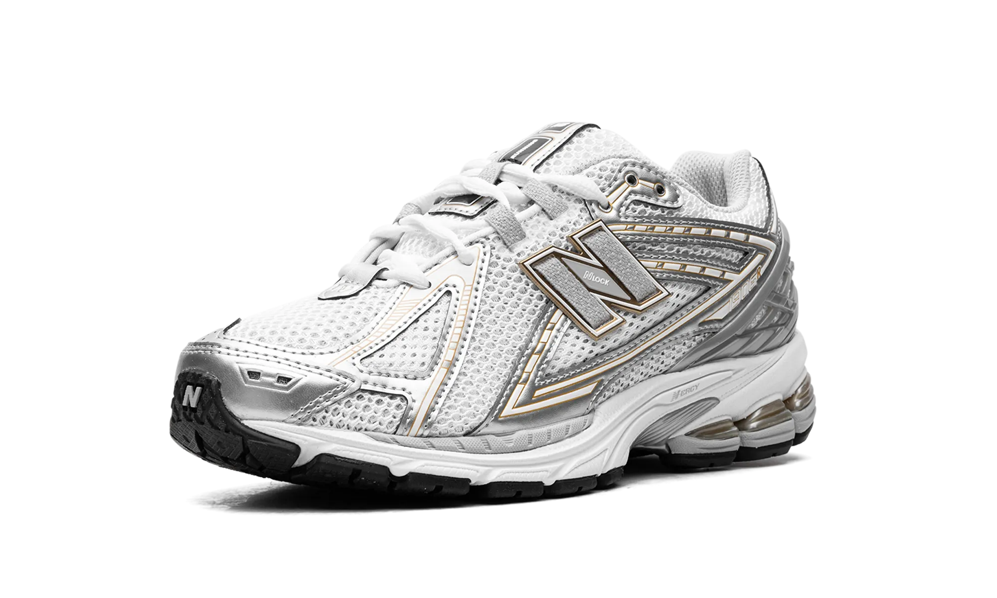 1906R "White Rain Cloud Silver Metallic" Interval training support rural running