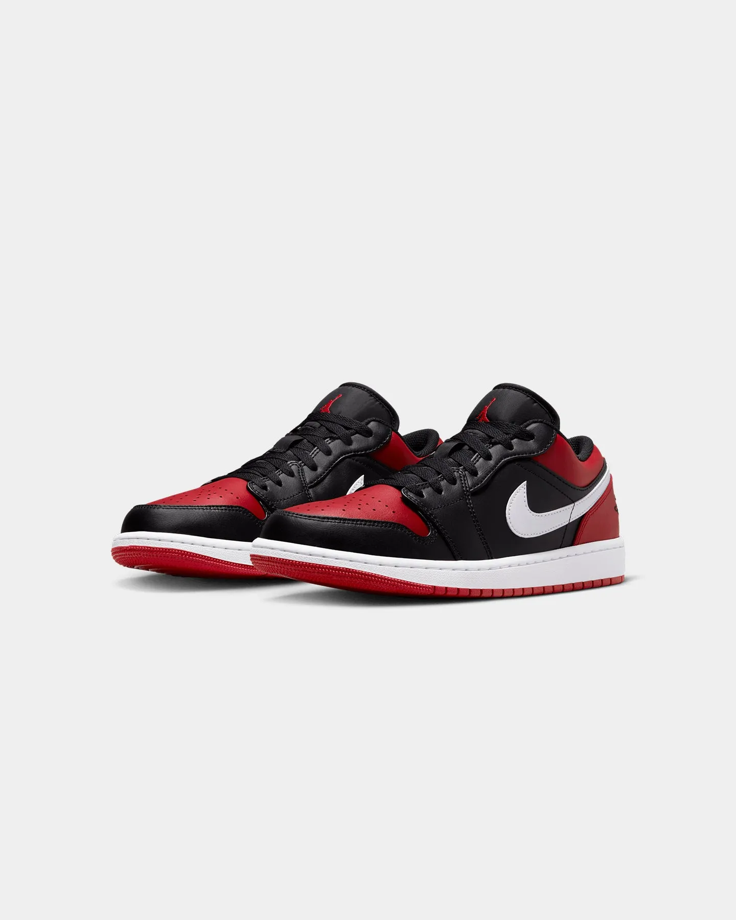 Ventilated Jordan Air Jordan 1 Low "Alternate Bred Toe" Black/Red