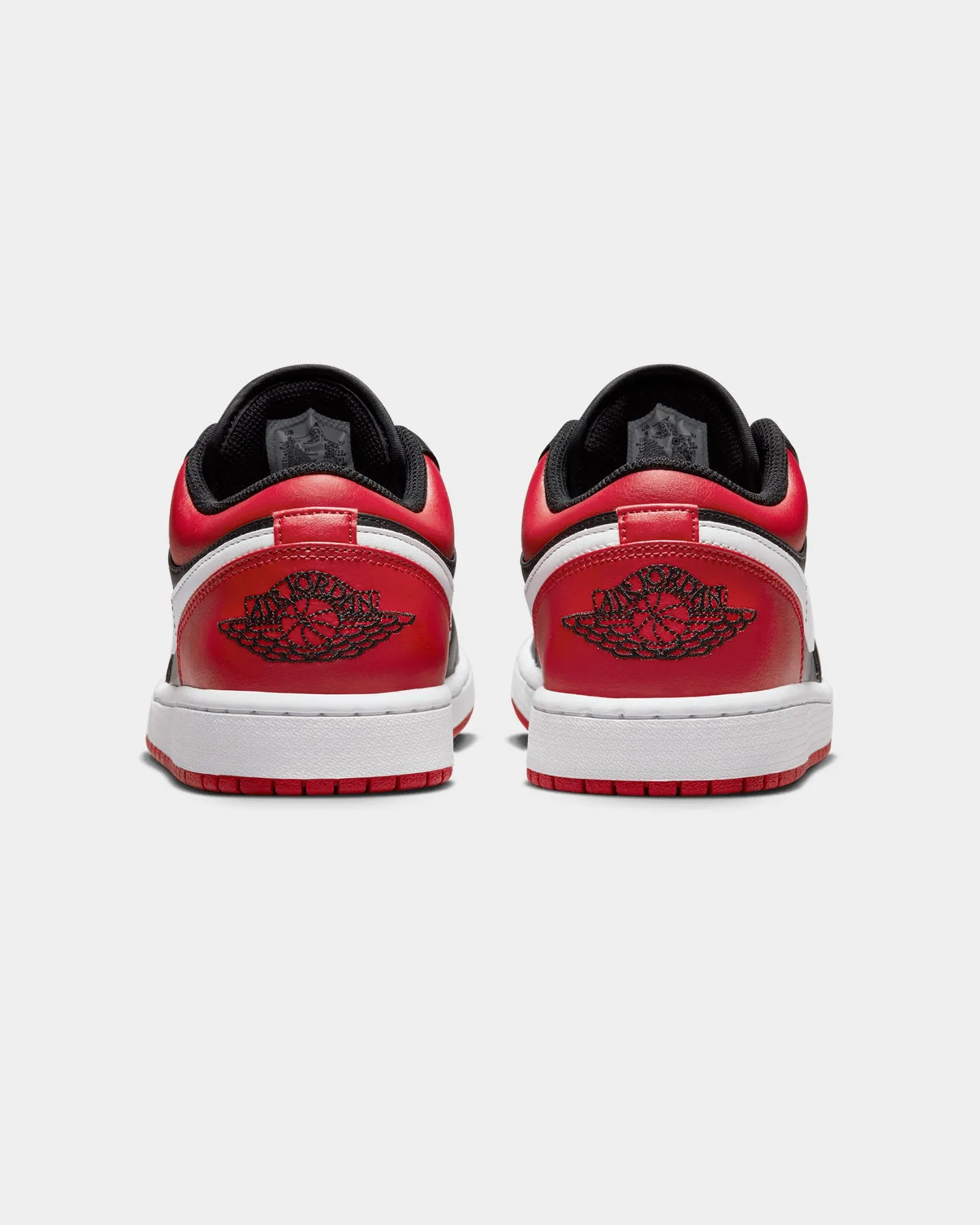 Peak Step Dark Edge Jordan Air Jordan 1 Low "Alternate Bred Toe" Black/Red
