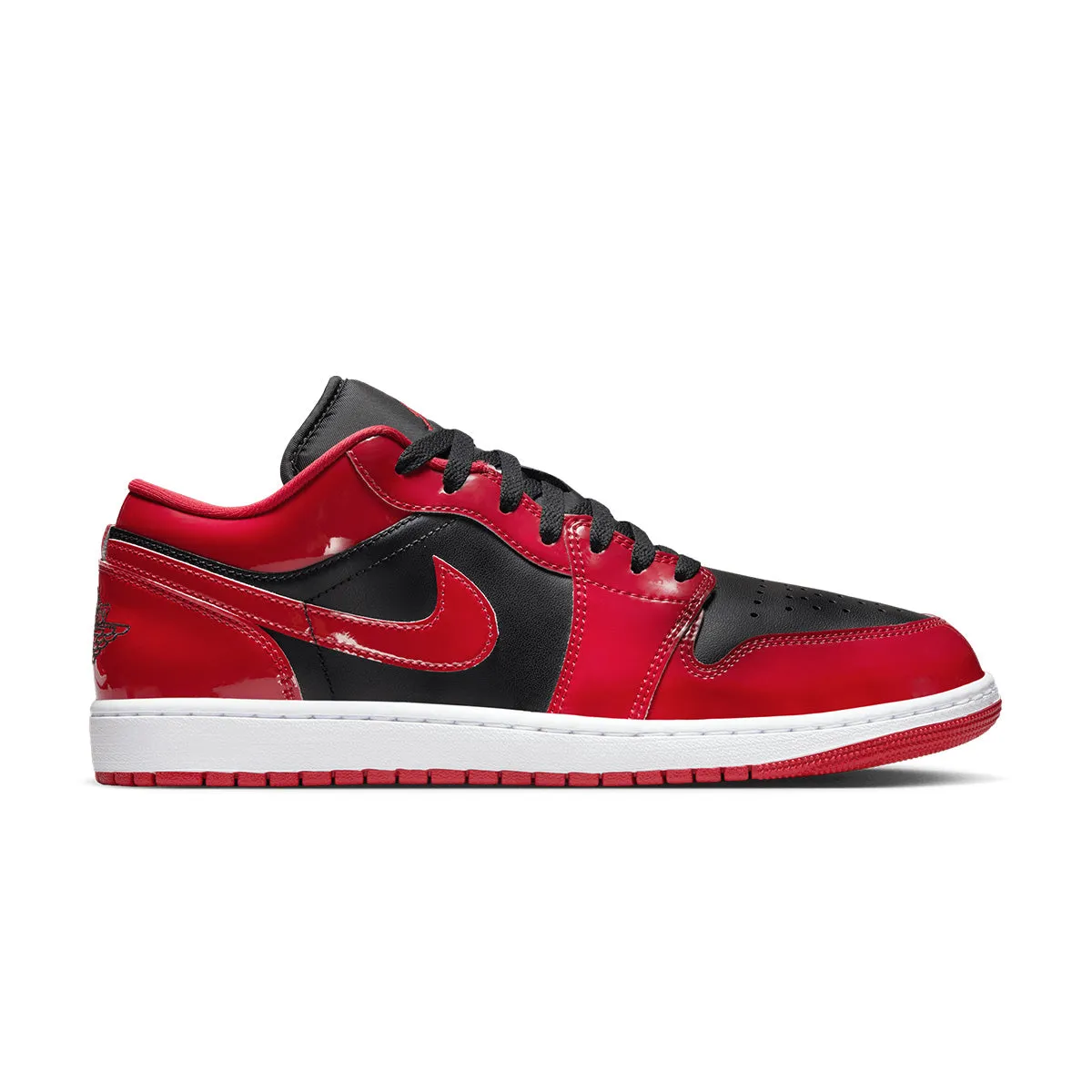 Air Jordan 1 Low SE 'Varsity Red' Elastic laces Garden Walk