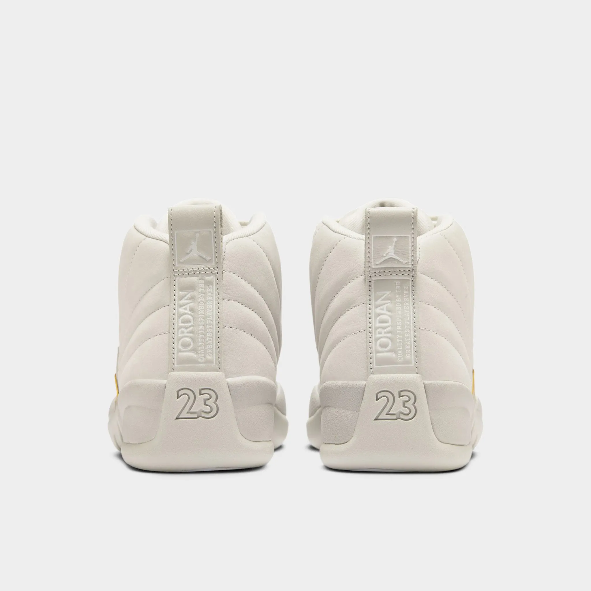 Jordan Women's 12 Retro Phantom / Metallic Gold - White Autumn Cool Muscle Aid