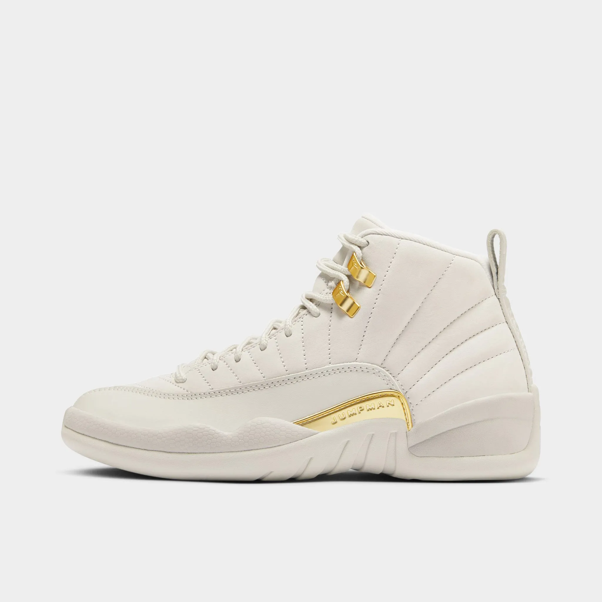forest walk Jordan Women's 12 Retro Phantom / Metallic Gold - White