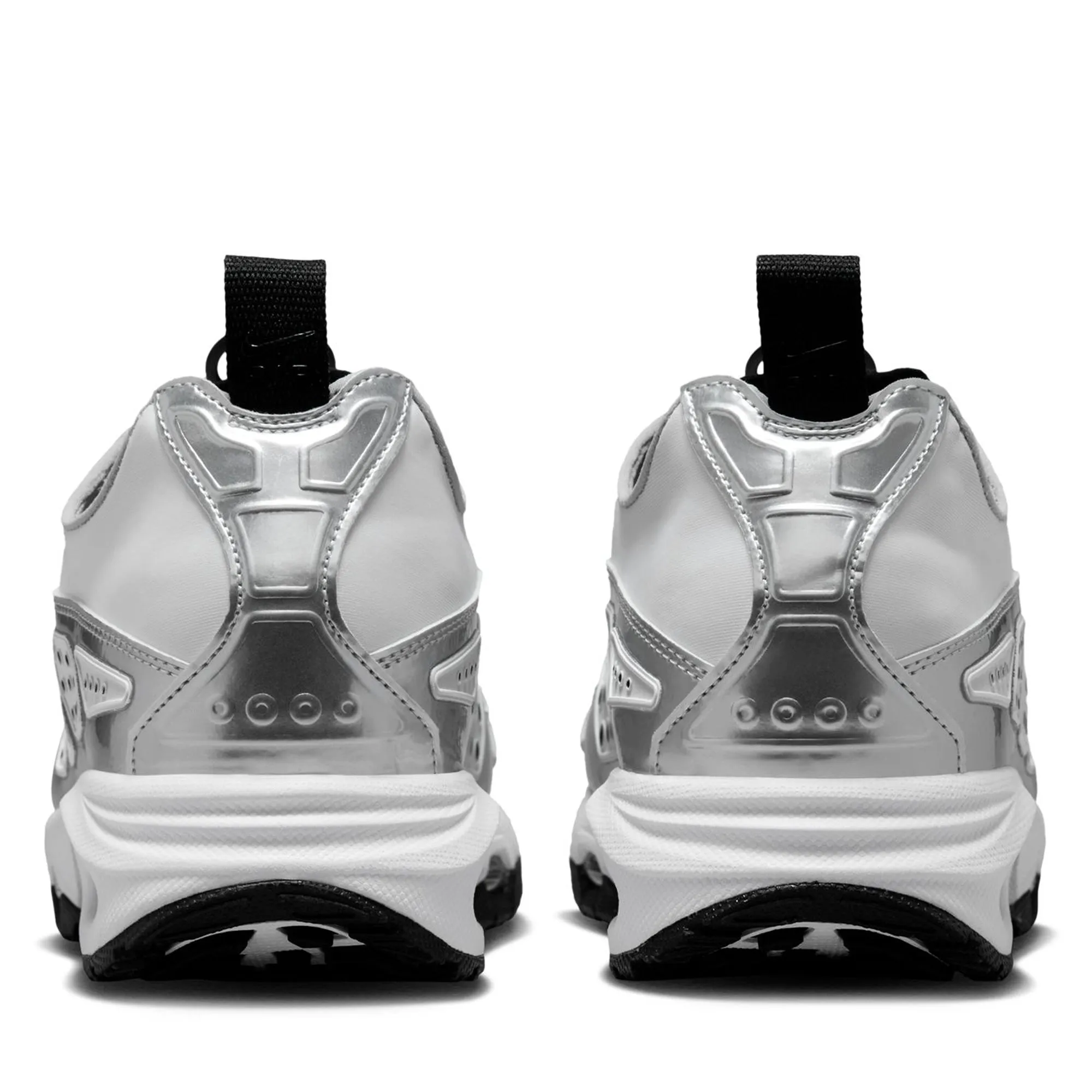 Women's Nike Air Max Sunder - White/Metallic Silver Comfort Adjust Soft Touch