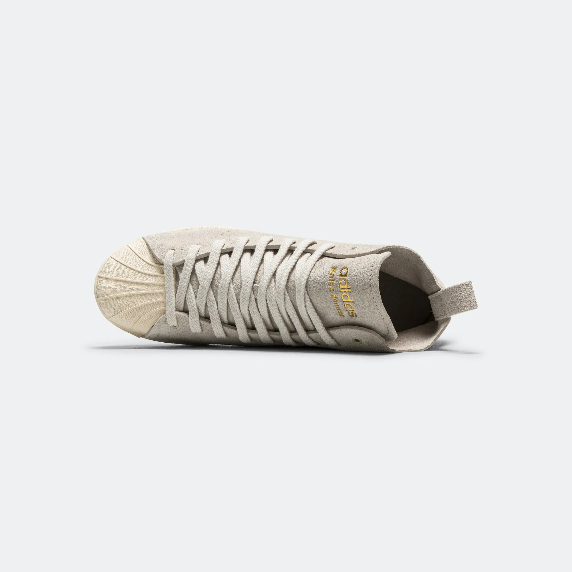 Superstar Hi x Wales Bonner - Mist Stone/Wonder White-Gold Metallic Training Gear