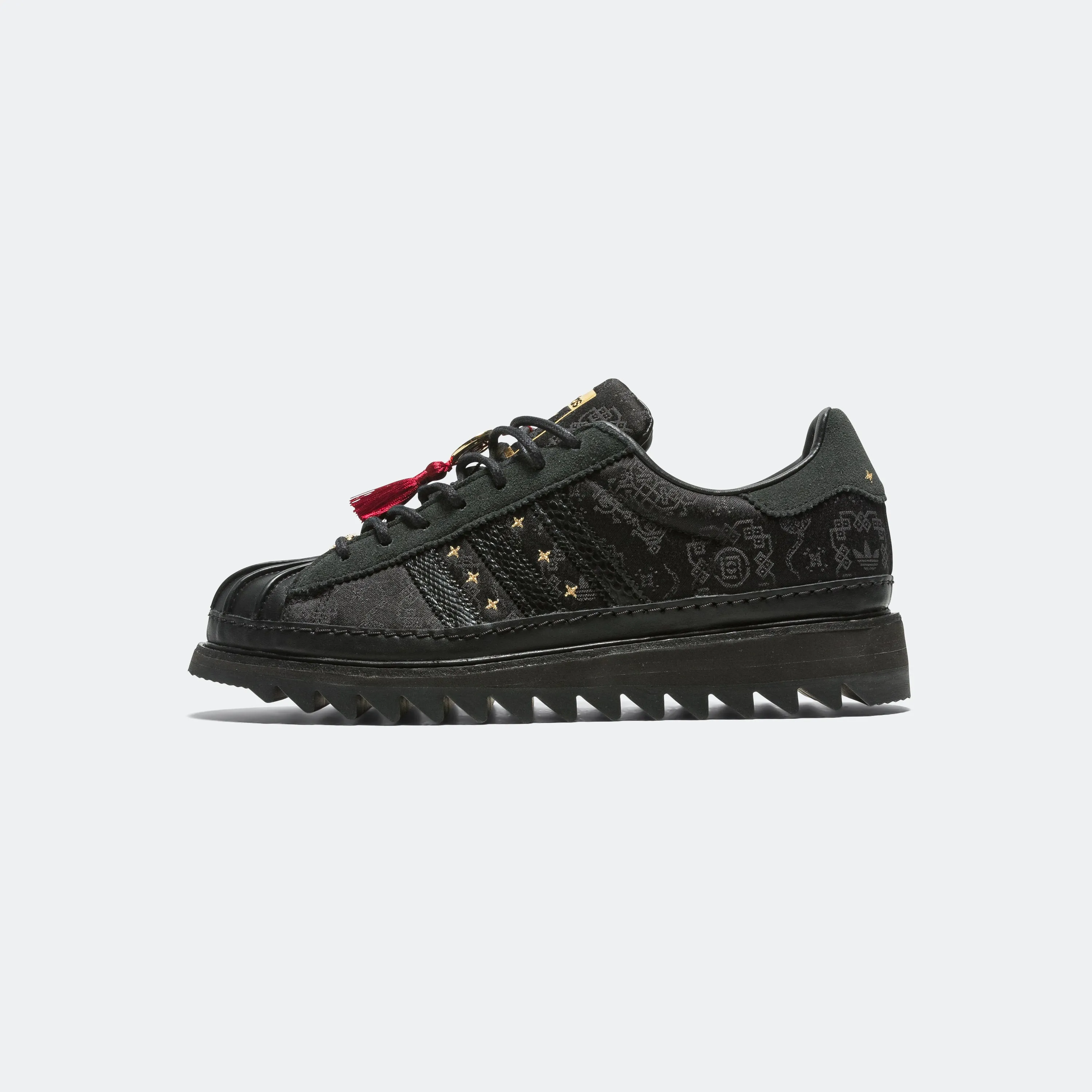 Superstar LNY by Edison Chen x CLOT - Core Black/Carbon-Gold Metallic Ventilated Tongue Design