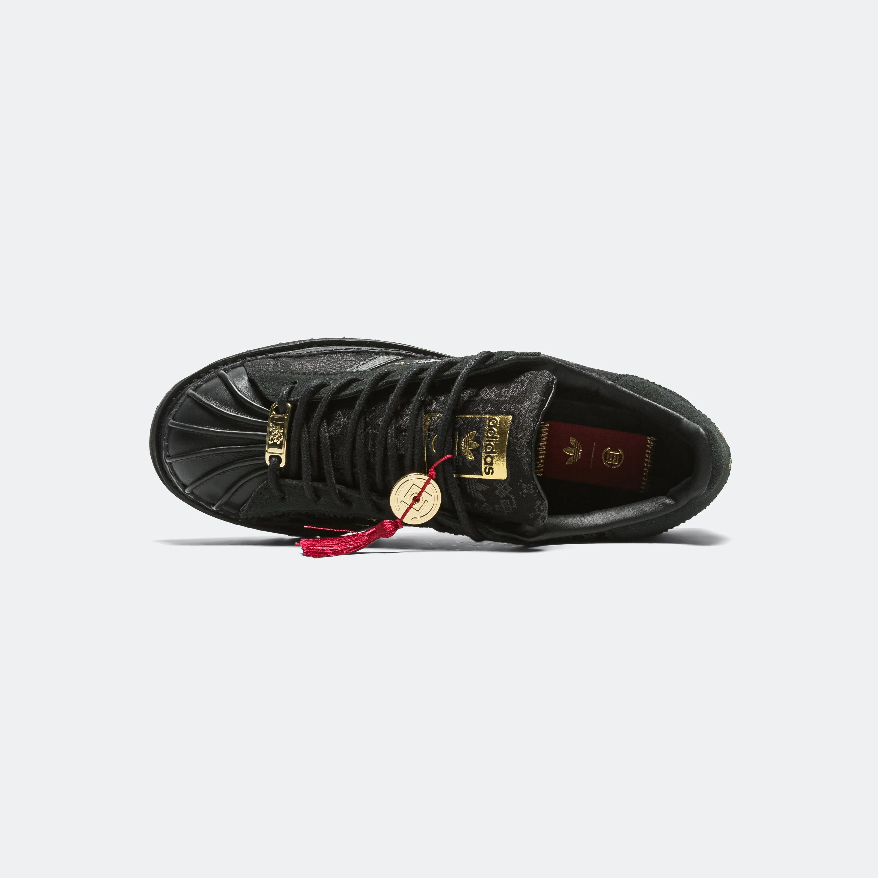 Flexible Tread Pattern Superstar LNY by Edison Chen x CLOT - Core Black/Carbon-Gold Metallic