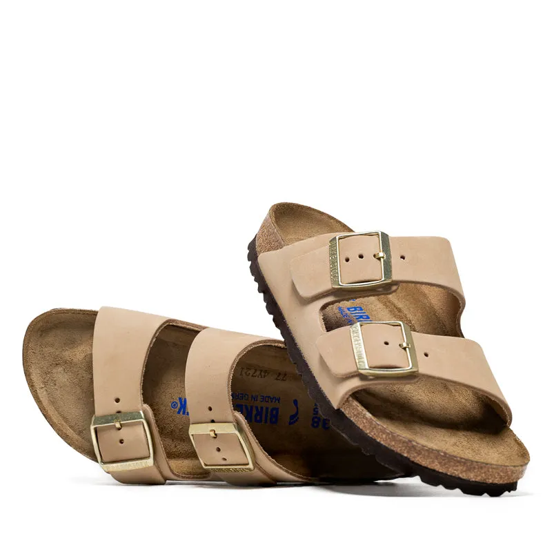 Perfect for Outdoors Women's Birkenstock Arizona Soft Footbed Nubuck - Sandcastle