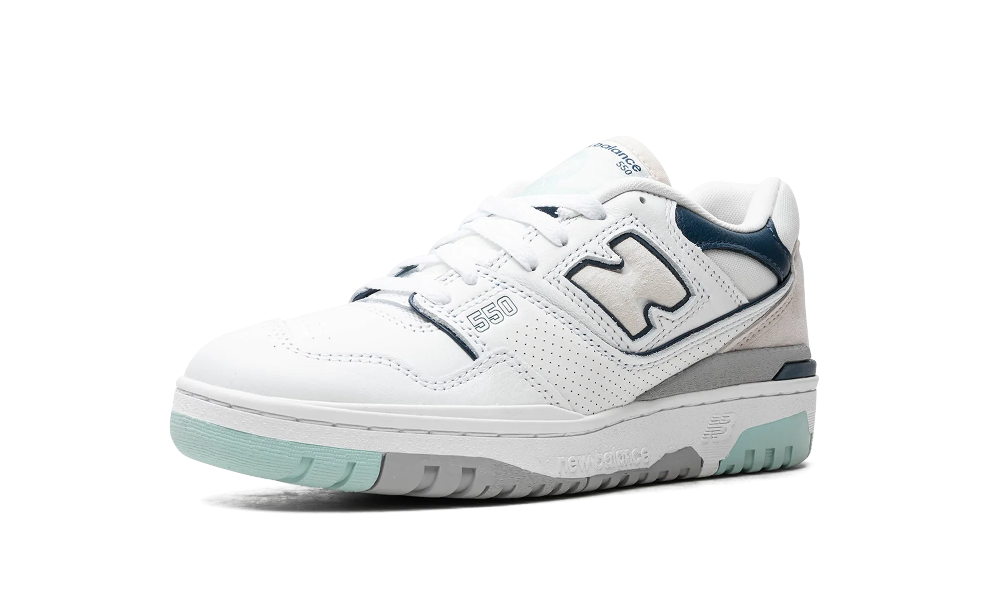 550 "White / Winter Fog" velcro - design shoes running in famous tracks shoes