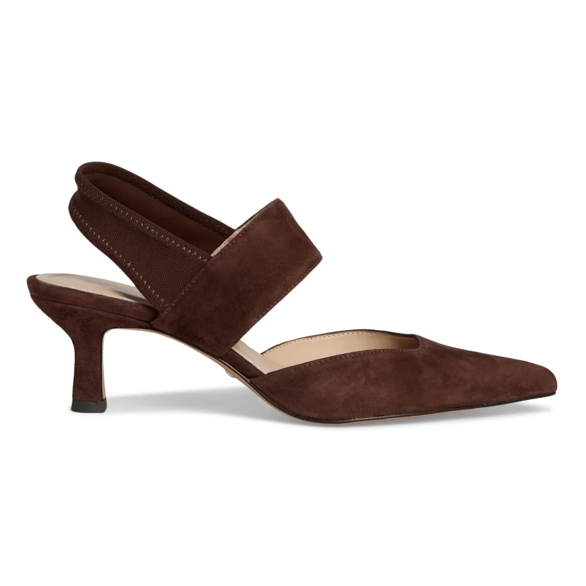 Fashion Week Quiet Luxe Pelle Moda Women's Kiam Espresso Kid Suede