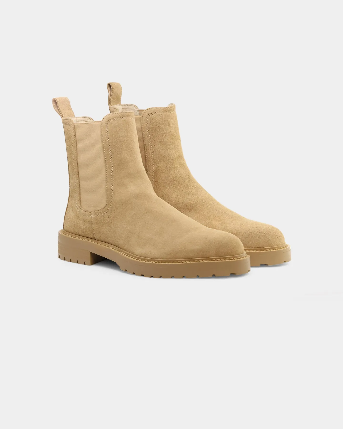 Leather Touch Saint Morta Chunky Chelsea Boot Tan