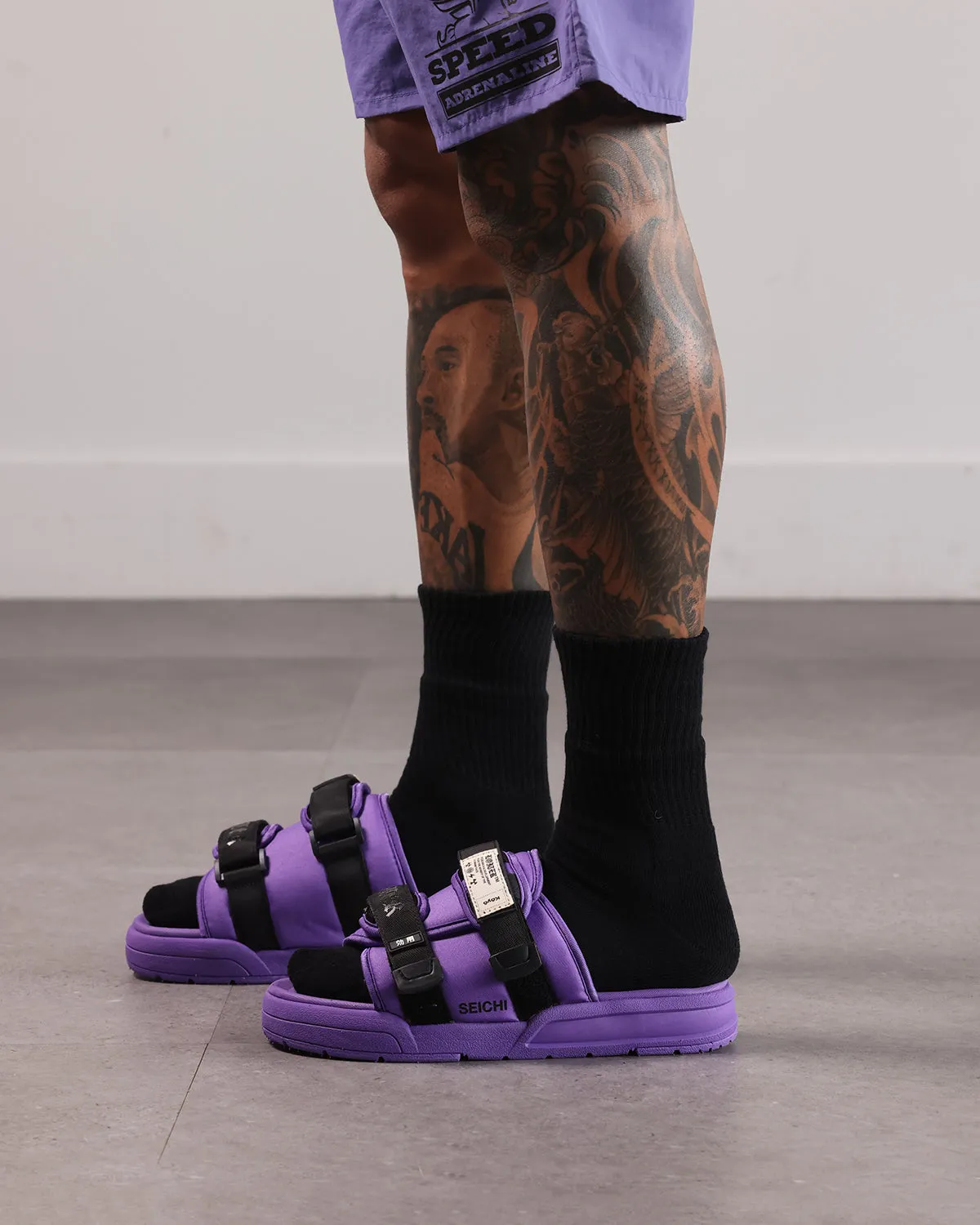 Long Move Seichi X Loiter Koyo Slides Purple/Black