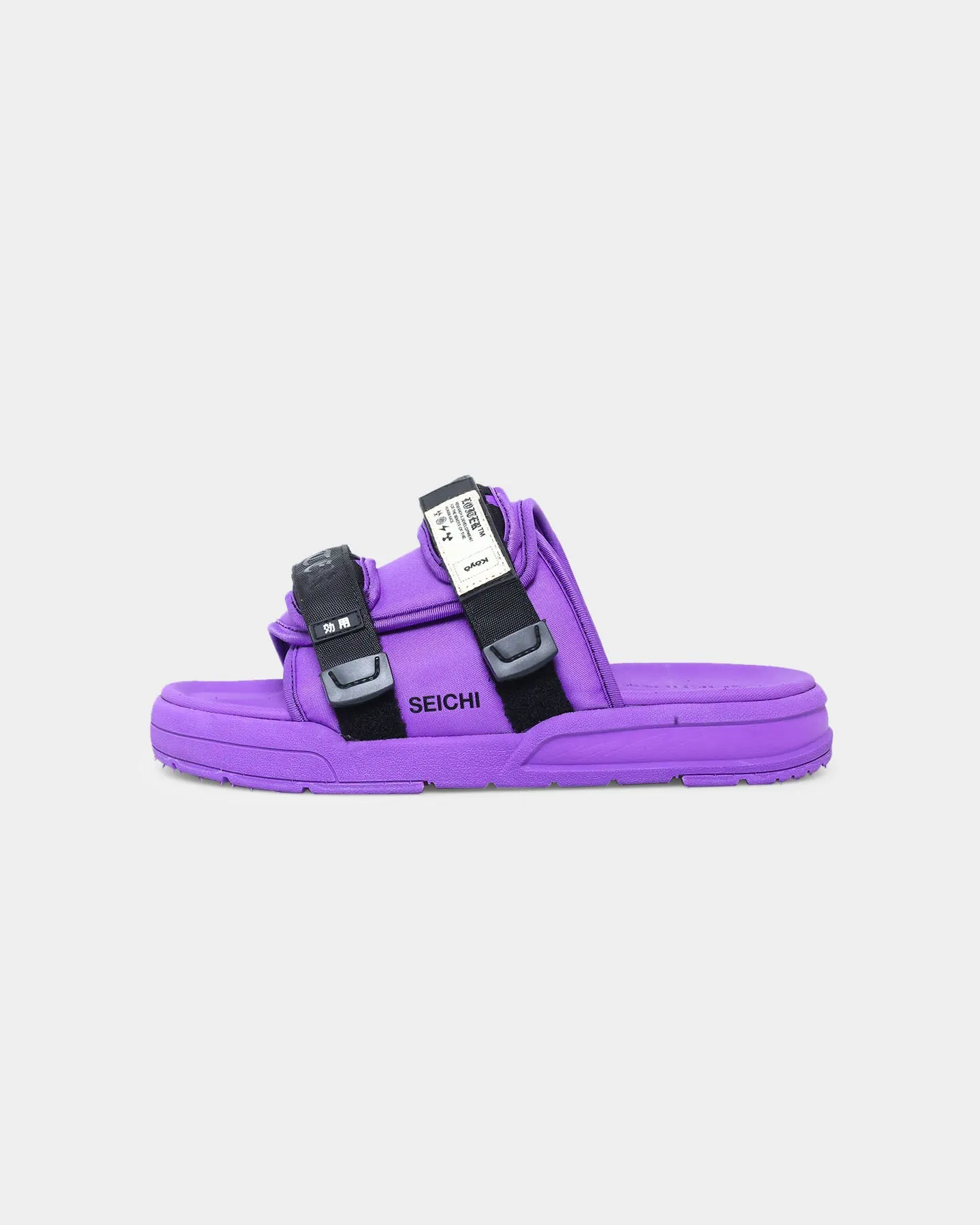 Seichi X Loiter Koyo Slides Purple/Black Synthetic Upper