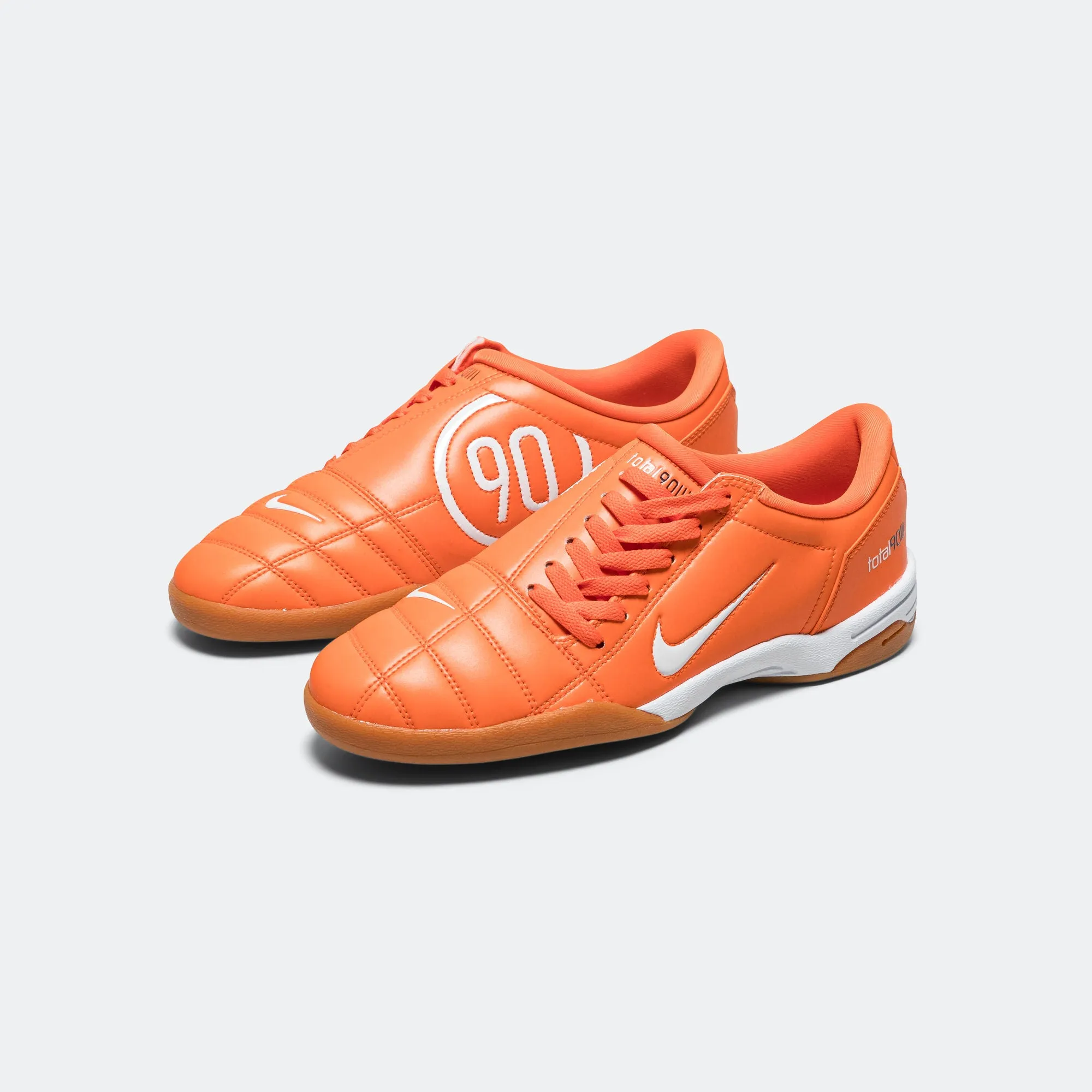T90 SP - Safety Orange/White-Gum Medium Brown Textile Upper