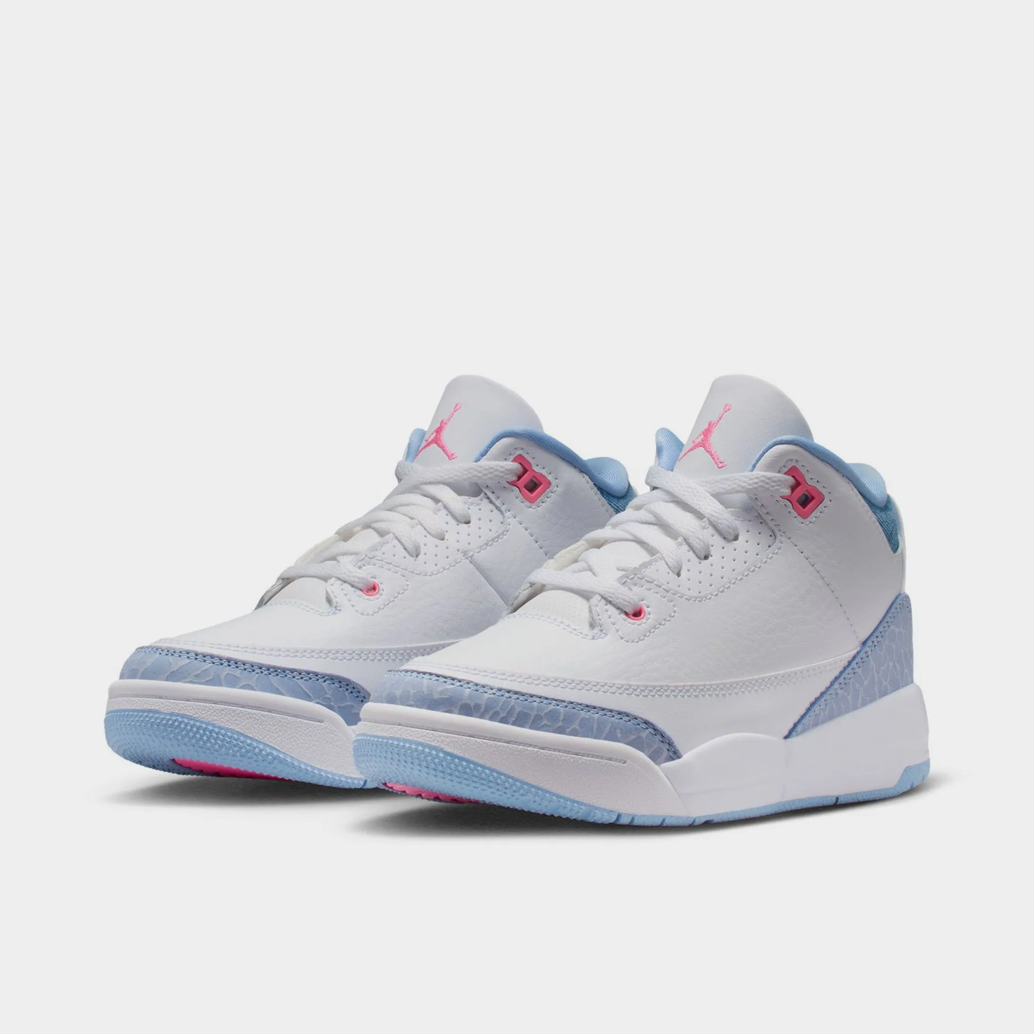 All Season Jordan 3 Retro PS White / Pink Glow - Cobalt Bliss