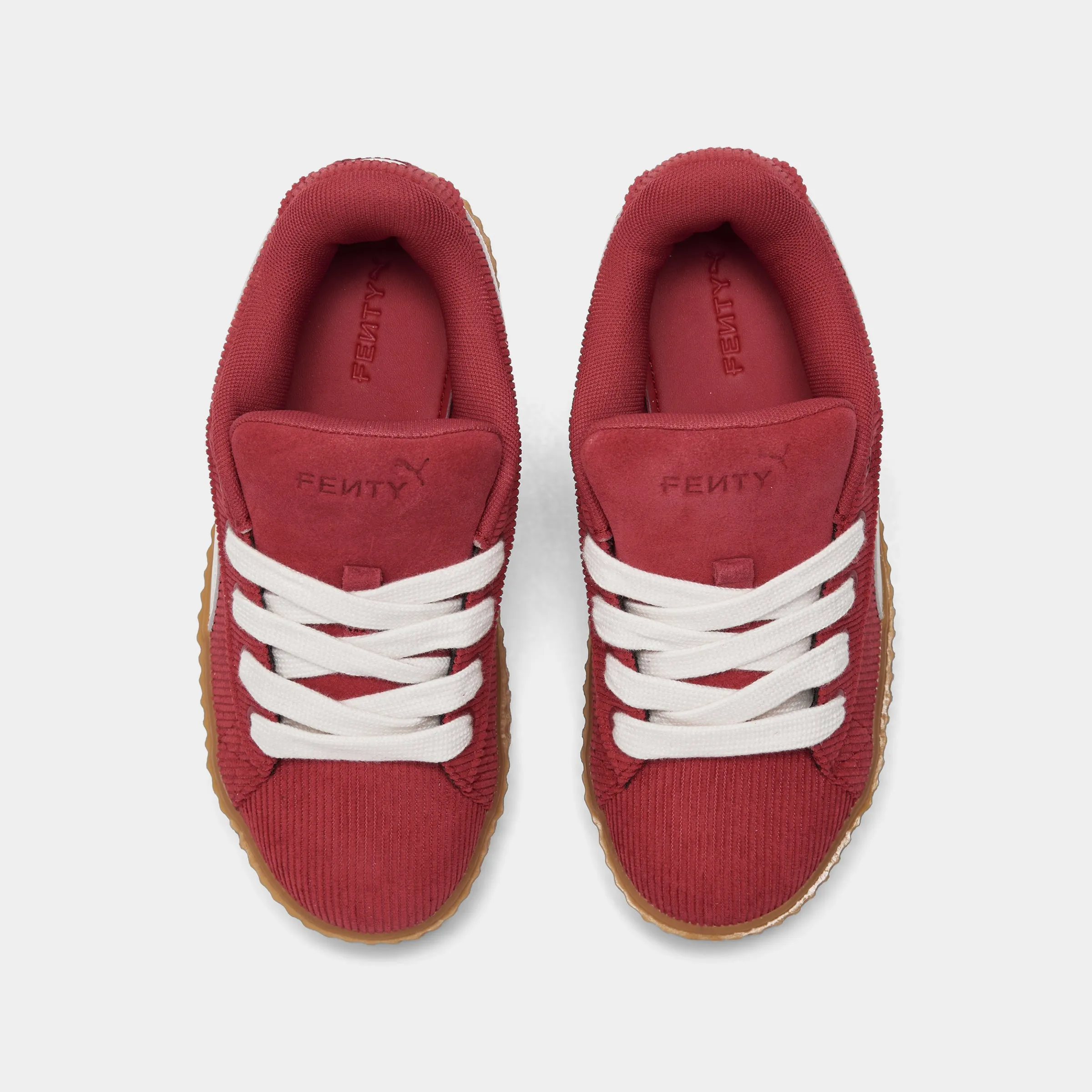 Quick Slip Tree Hike PUMA x FENTY Childrens' Creeper Phatty Corduroy Club Red / Warm White - Gum