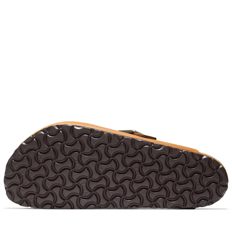 Birkenstock Boston Oiled Leather - Cognac Slip Off Canvas