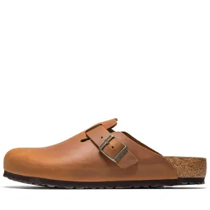 Birkenstock Boston Oiled Leather - Cognac Outdoor Sandals