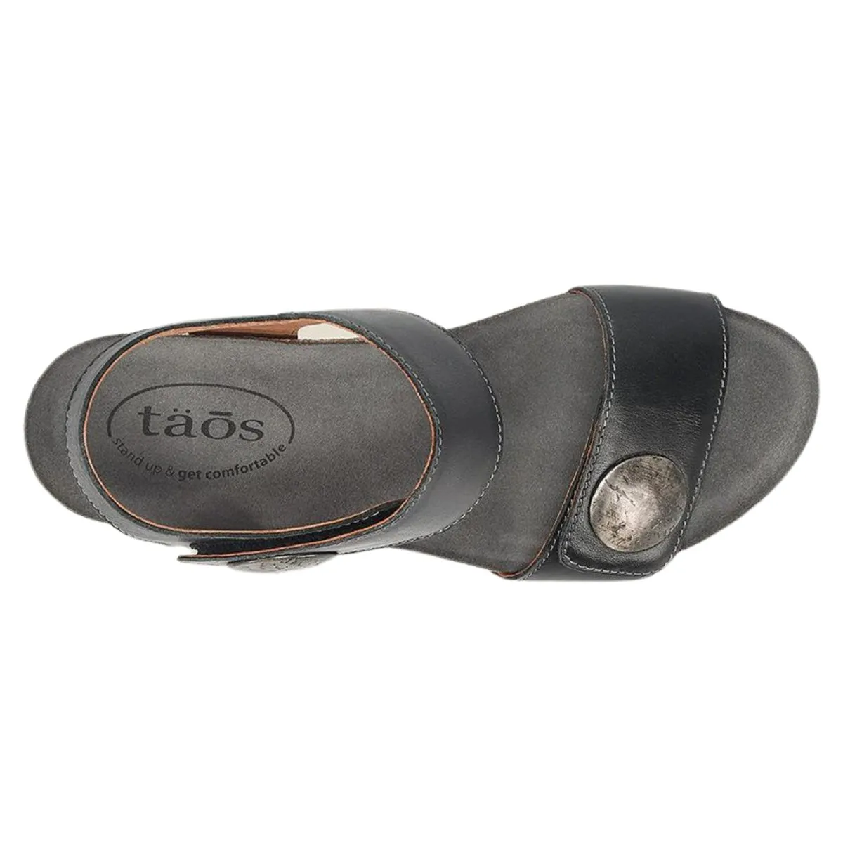Taos Women's Carousel 3 Black Leather Flexible Design