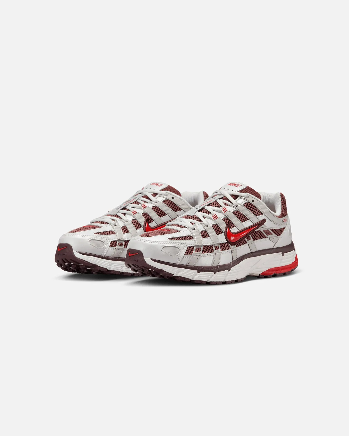 unisex - style Nike Women's P-6000 Metallic Summit White/Fire Red