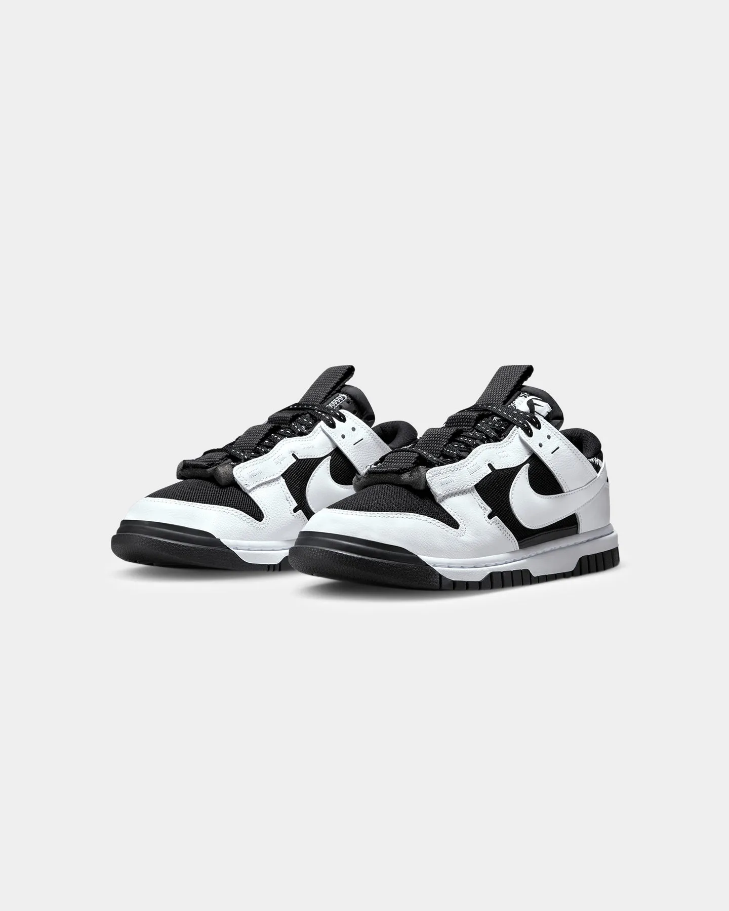 Nike Air Dunk Jumbo "Reverse Panda" Black/White Comfort Curve Travel Must