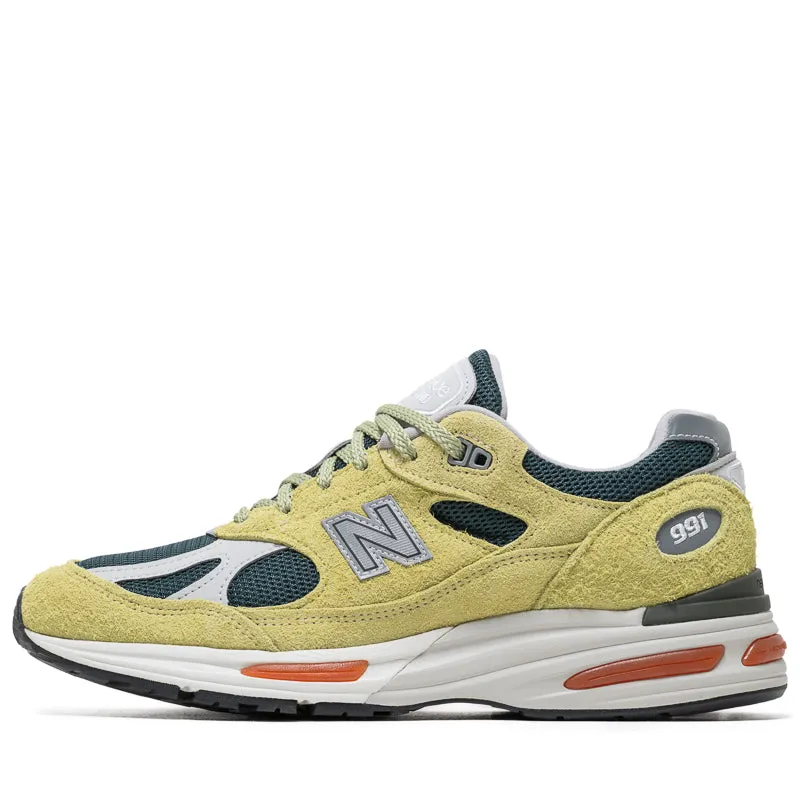 Impact Dispersion Layer Casual grip New Balance Made In UK 991v2 'Grape Sorbet' - Beechnut/Trekking Green