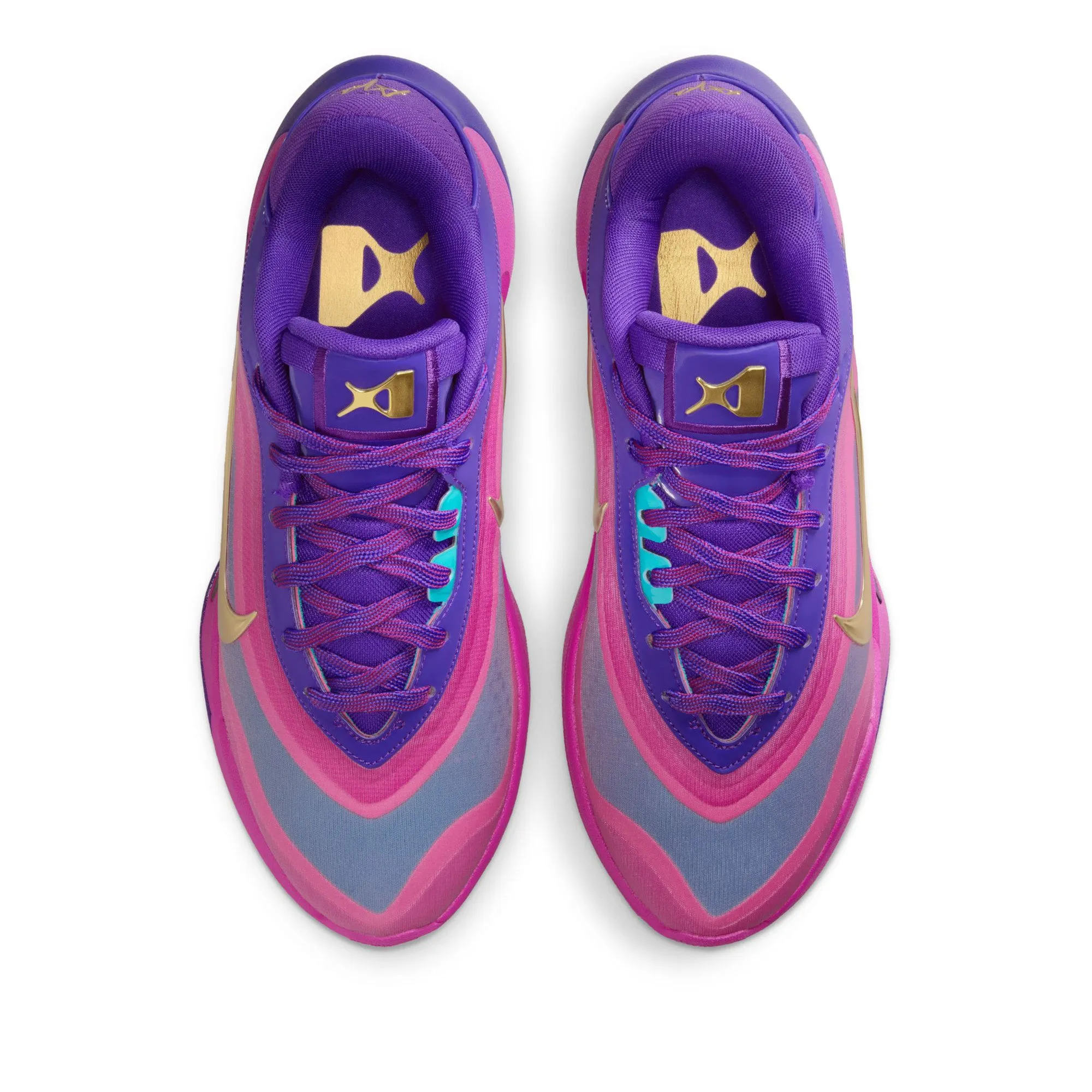 Women's Nike A'One - Fierce Purple/Metallic Gold Shock Absorption Midsole Outdoor Feel