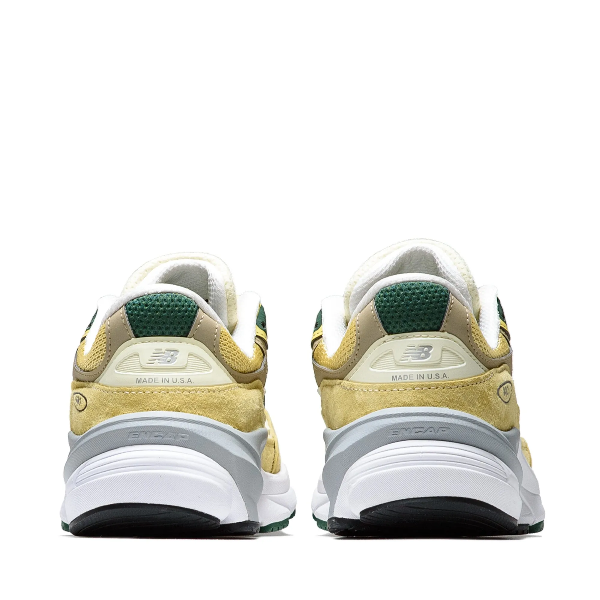ZipUp Vegan Leather New Balance Made in USA 990v6 - Pale Yellow